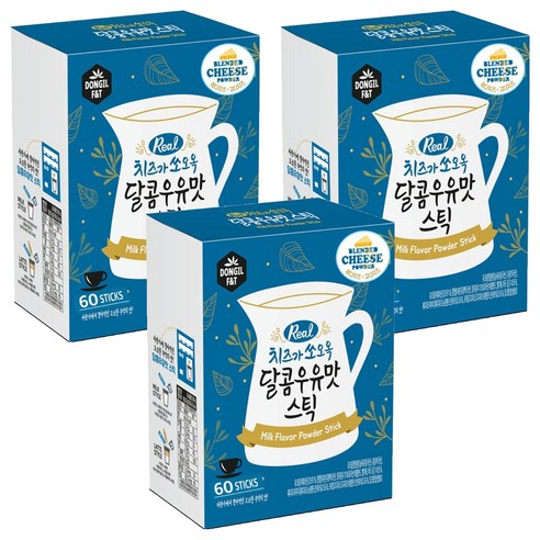 동일에프앤티 치즈가 쏘오옥 달콤우유맛 스틱, 20g, 60개입, 3개