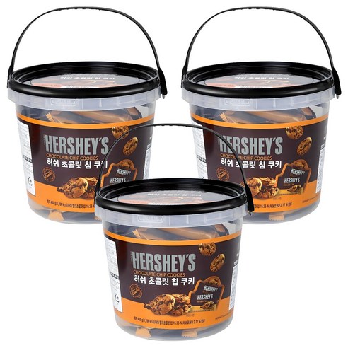 허쉬 초콜릿 칩 쿠키, 400g, 3개