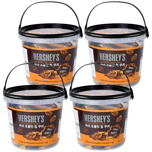 허쉬 초콜릿 칩 쿠키, 400g, 4개