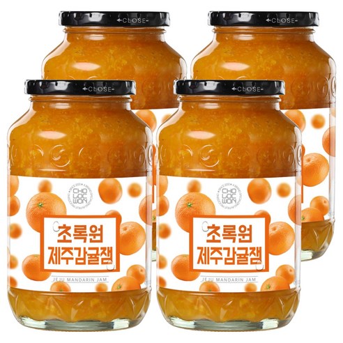 초록원 제주감귤잼, 1kg, 4개