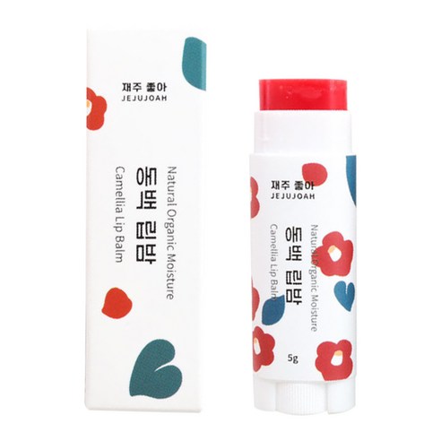 제주동백오일 재주좋아 발색 립밤 입술보호제, 1개, 동백, 5ml