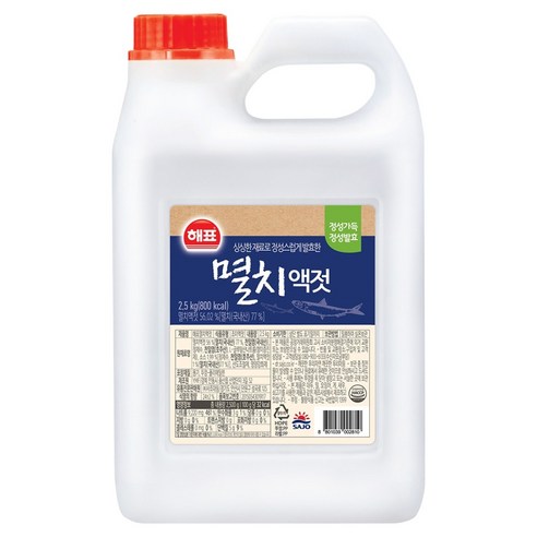 해표 멸치액젓, 2.5kg, 1개