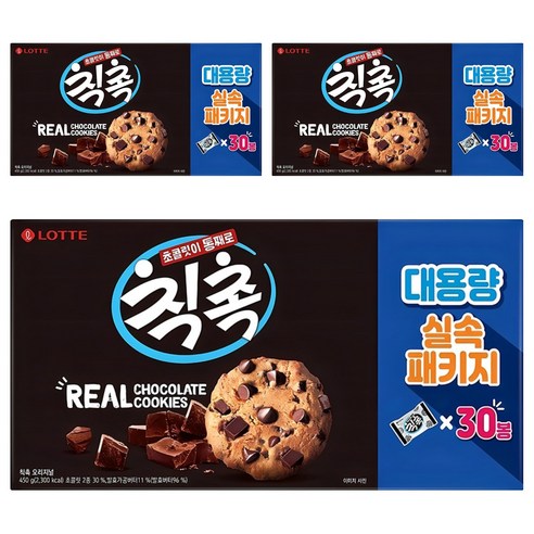 롯데웰푸드 칙촉 실속패키지, 450g, 3개