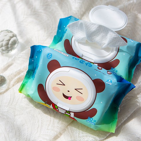 우리 아기 피부를 위한 안심 선택, 달곰이 패밀리 엠보싱 아기물티슈