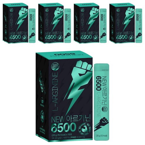 라이프힐 NEW 아르기닌 6500, 300g, 5개