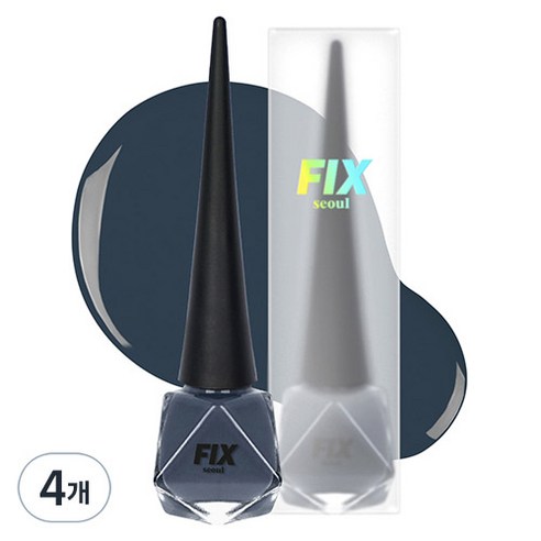 픽스서울 네일라커 매니큐어, 05 서울의 오후, 8ml, 4개