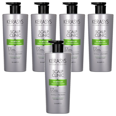 케라시스 두피 클리닉 단백질 샴푸 플로럴파우더 향, 750ml, 5개