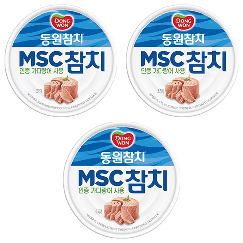 동원 MSC 참치, 3개, 135g
