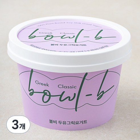 볼비 두유 그릭요거트 클래식, 450g, 1개입, 3개