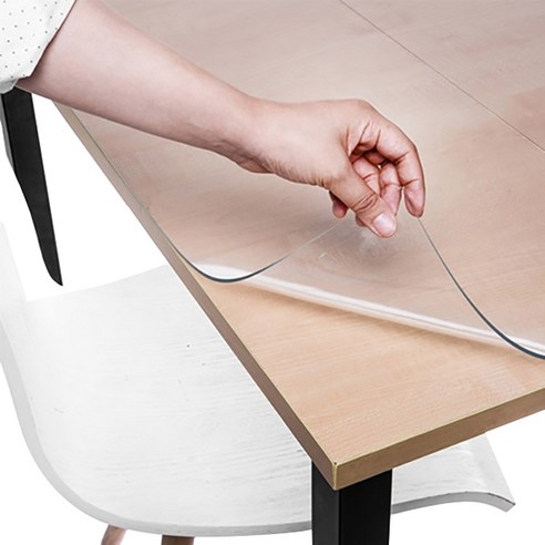 쾌청 책상 테이블 매트 데스크 패드, 투명, 3mm (100x160cm), 1개