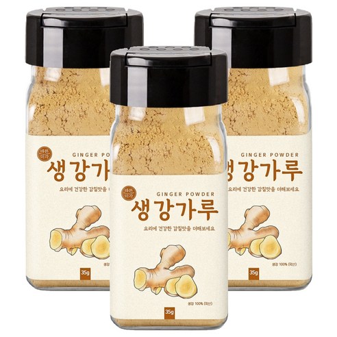 바른미각 생강분말, 35g, 3개
