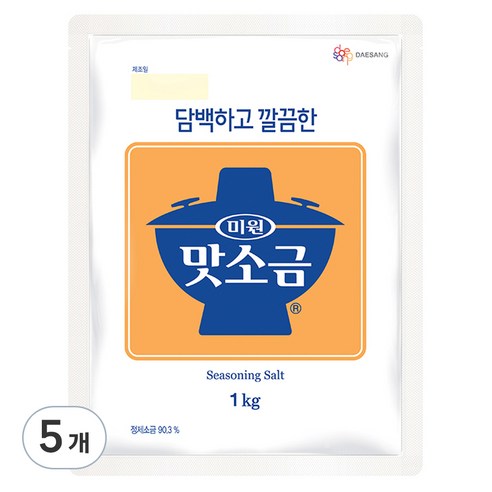 미원 맛소금, 1kg, 5개