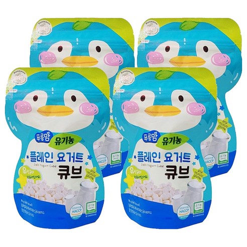 오가닉스토리 푸름맘 유기농 요거트 큐브 16g, 4개, 플레인 요거트맛