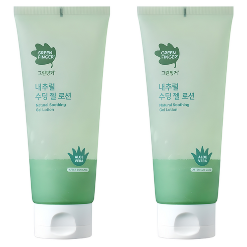 그린핑거 내추럴 수딩 젤 로션, 150ml, 2개