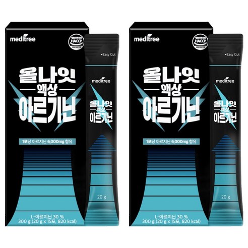 메디트리 올나잇 액상 아르기닌, 300g, 2개