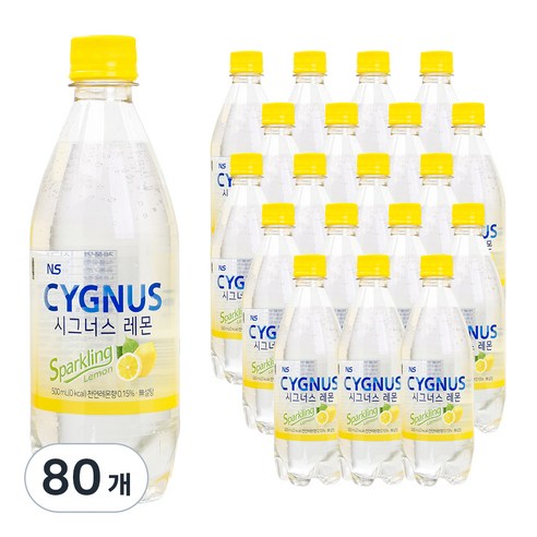 시그너스 레몬 탄산음료, 500ml, 80개