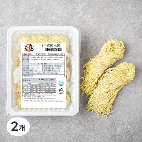 다마시이 생라면 #28, 2개, 500g
