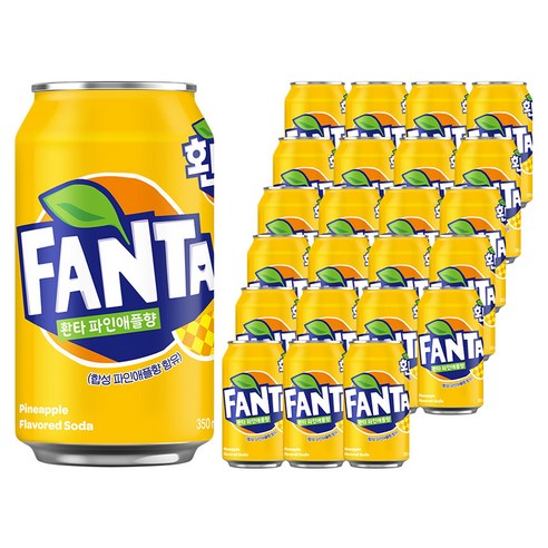 환타 파인애플향, 350ml, 24개 350ml × 24개, 350ml × 24개 섬네일