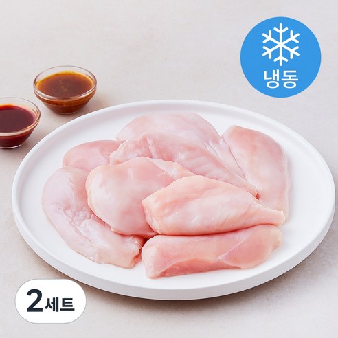 마니커 IQF 닭가슴살 1kg + 소스 100g x 2종 세트 (냉동), 2세트