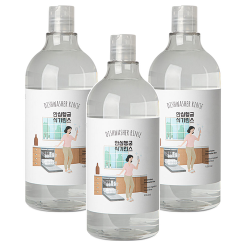샤인메이커스 안심헹굼 식기세척기 린스, 1L, 3개