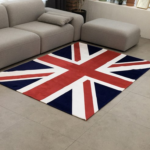 리앤데코 영국기 유니온잭 극세사 사계절 러그
