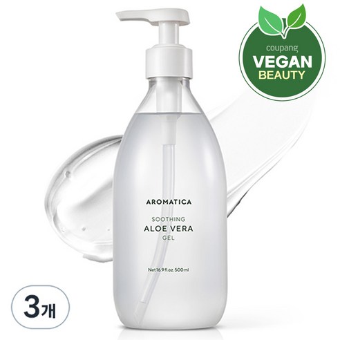 아로마티카 수딩 알로에 베라 젤, 300ml, 3개
