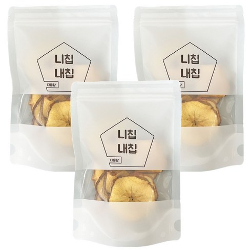 니칩내칩 건조 사과, 40g, 3개