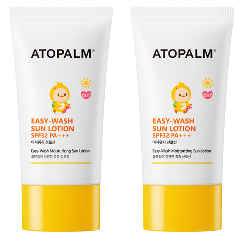 아토팜 이지 워시 선로션 SPF32 PA+++ 60ml x 2개 세트