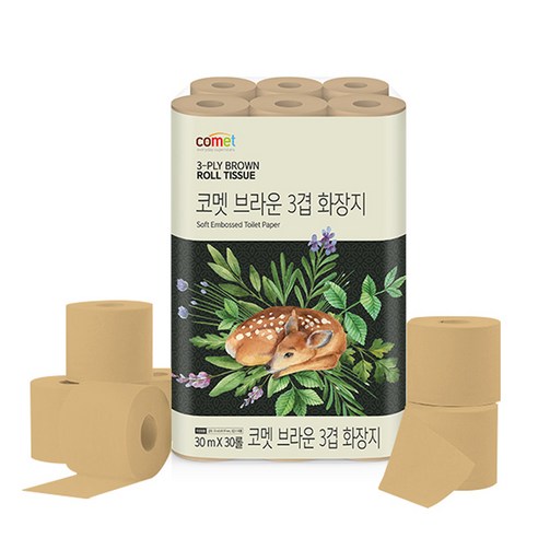 지속 가능한 생활 방식을 위한 친환경적 브라운 에코 화장지