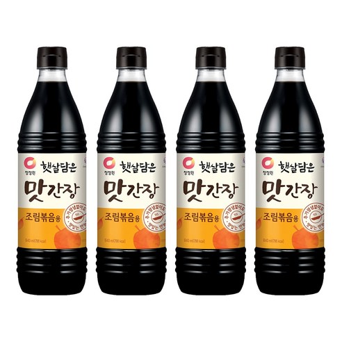 햇살담은 맛간장 조림볶음용, 840ml, 4개