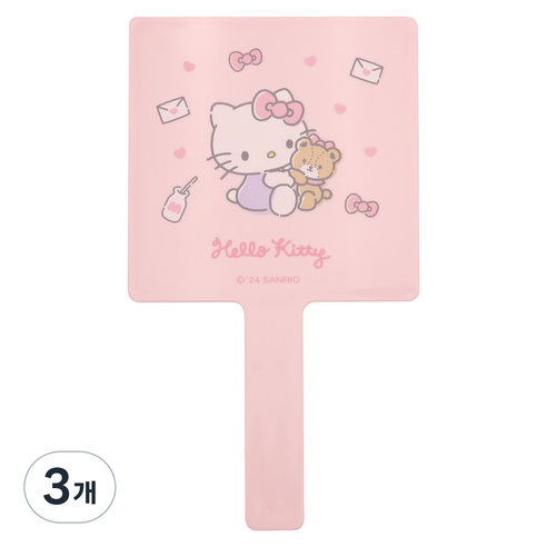 뷰티홈 산리오캐릭터즈 사각손거울 대, 헬로키티, 3개