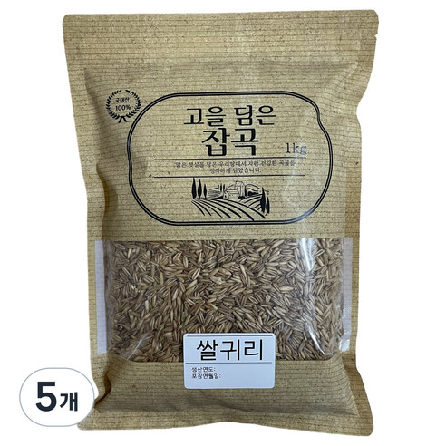 고을담은 귀리, 1kg, 5개