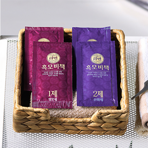 자연스러운 새치 커버와 두피 건강을 동시에, 리엔 흑모비책