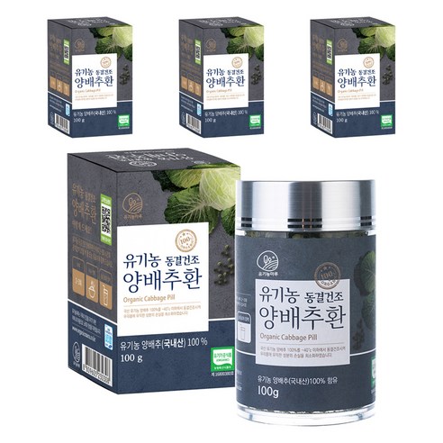 유기농마루 유기농 동결건조 양배추환, 100g, 4개