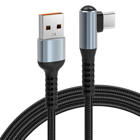 구스페리 90도 직각 A타입-C타입 단선방지 고속 충전 케이블