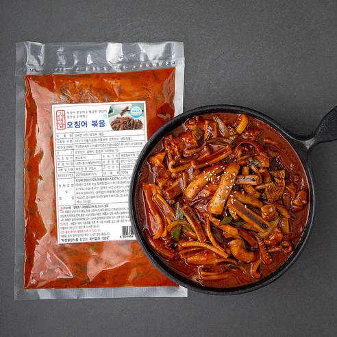 김씨밥 부산 오징어 볶음, 500g, 1개