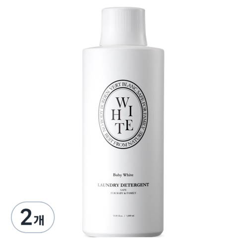 베르블랑 유아용 세탁 세제 화이트향, 1L, 2개