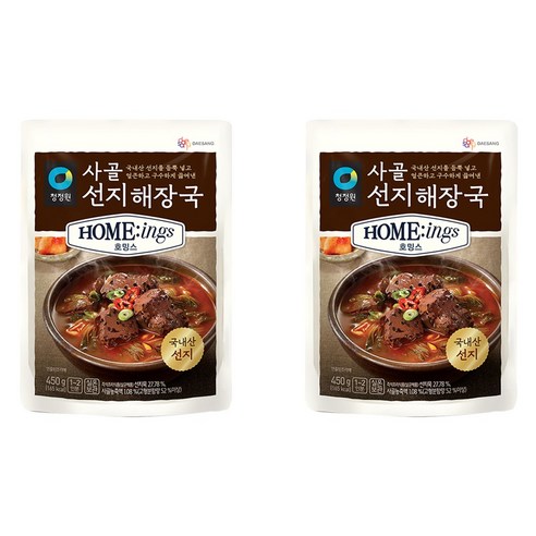 호밍스 사골선지해장국, 450g, 2개