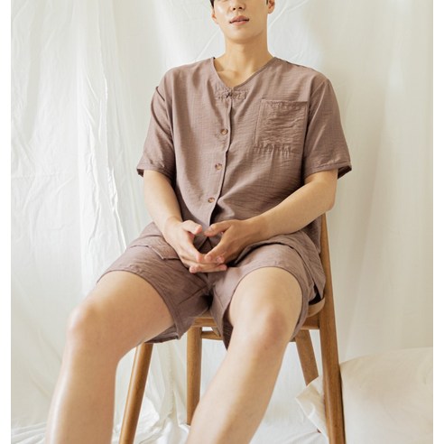 男裝時尚睡衣上下裝套裝成年男成年男青年男男四季