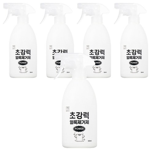 생활공식 초강력 얼룩 제거제, 500ml, 5개