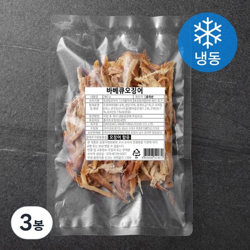 바비큐 오징어 (냉동), 280g, 3봉