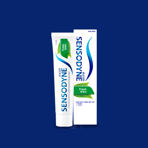 센소다인 후레쉬 치약으로 시린 이 걱정 없이 상쾌한 미소를 되찾으세요!