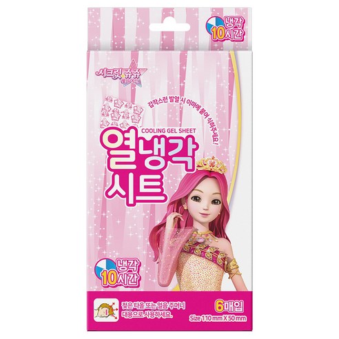 아텍스 시크릿쥬쥬 열냉각시트, 6개입, 12개