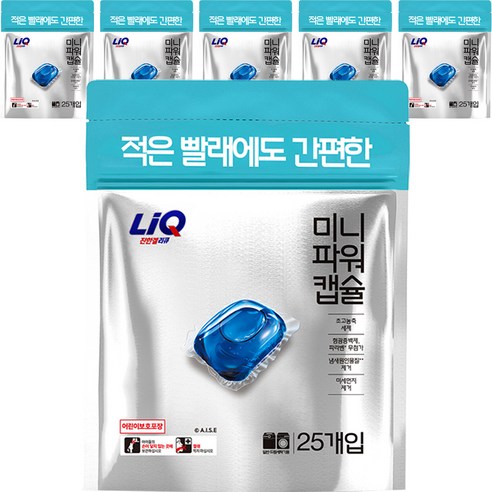 리큐 진한겔 미니 파워 캡슐세재, 25개입, 6개