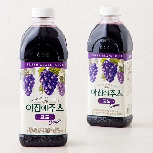 서울우유 아침에주스 포도, 1.8L, 1개