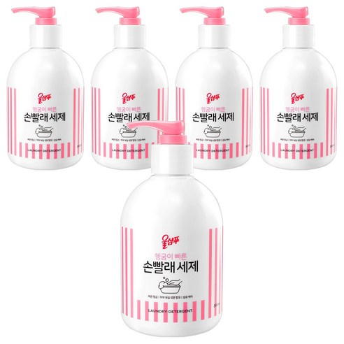 울샴푸 손빨래 세제 용기, 380ml, 5개