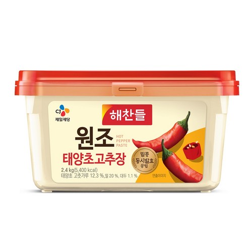 해찬들 원조 태양초 고추장, 2.4kg, 1개
