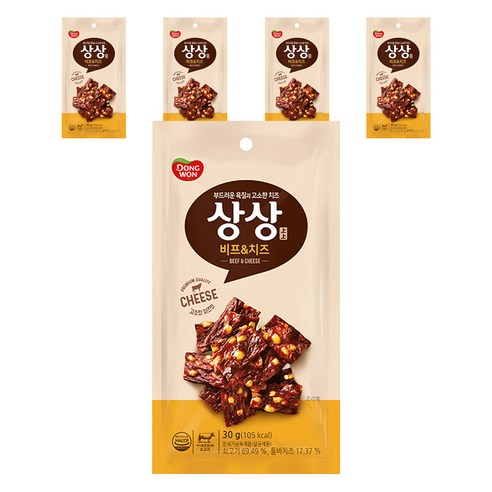 동원 상상육포 비프앤치즈, 30g, 5개