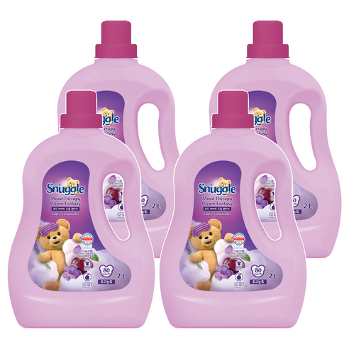 스너글 무드테라피 섬유유연제 드림 판타지 본품, 2L, 4개