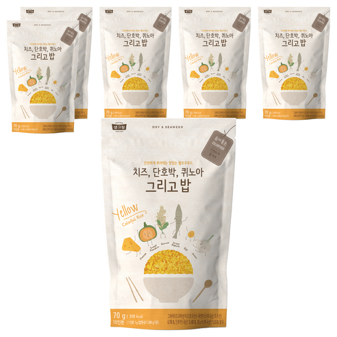 생그랑 치즈 단호박 퀴노아 그리고 밥 후리가케, 70g, 6개